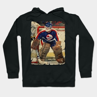 Brian Hayward, 1985 in Winnipeg Jets (4.28 GAA) Hoodie